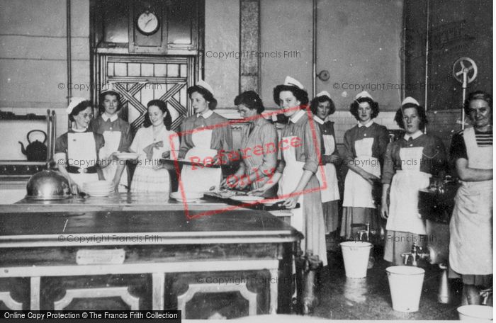 Photo of Porthcawl, The Kitchen And Staff At The Rest c.1955