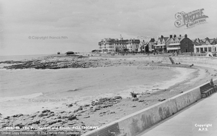 Photo of Porthcawl, The Promenade And Beach c.1955