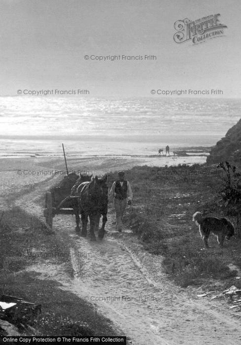 Photo of Porthcothan, Heading Home From The Bay 1894
