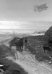 Porthcothan, Heading Home From The Bay 1894, Porthcothan Bay