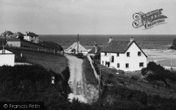 Porthcothan, Houses Above The Bay 1937, Porthcothan Bay