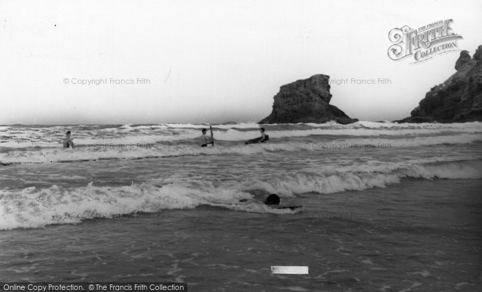 Photo of Porthcothan, Surfing c.1955