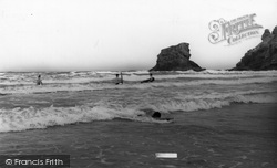 Porthcothan, Surfing c.1955, Porthcothan Bay