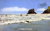 Porthcothan, Surfing c.1955, Porthcothan Bay
