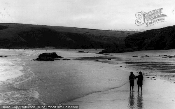 Photo of Porthcothan, The Beach c.1955