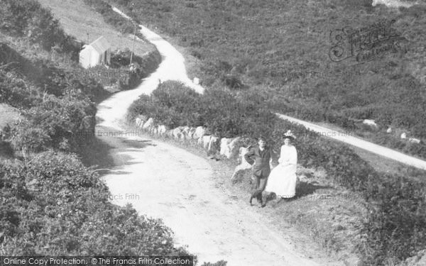 Photo of Porthcurno, A Couple 1908