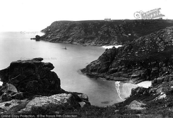 Photo of Porthcurno, Green Bay Sands And Pedna Vounder 1928