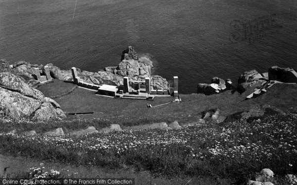Photo of Porthcurno, Open Air Theatre c.1955