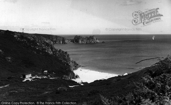 Photo of Porthcurno, The Bay c.1955