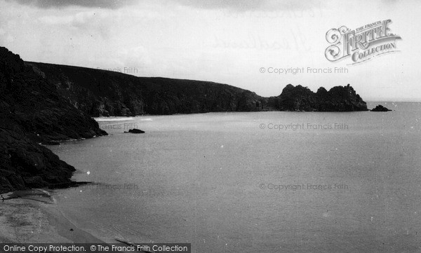 Photo of Porthcurno, The Headland c.1955