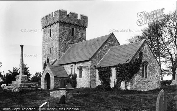 Photo of Porthkerry, St Curig's Church 1899