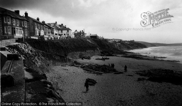 Photo of Porthleven, The Beach And Cliffs c.1955