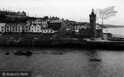 The Clock Tower And Beach c.1955, Porthleven