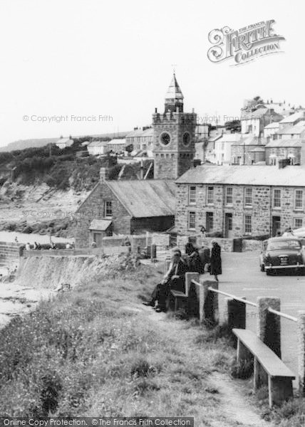 Photo of Porthleven, The Clock Tower c.1955