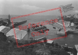 The Harbour And Look Out 1935, Porthleven