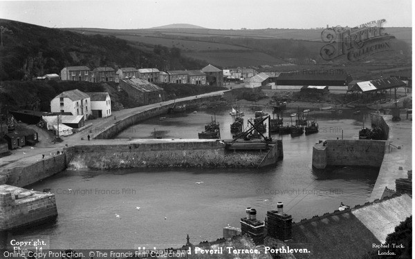 Photo of Porthleven, The Harbour And Peveril c.1933