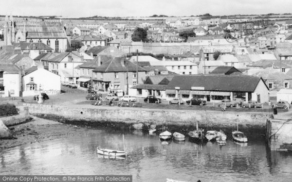 Photo of Porthleven, The Harbourside c.1955