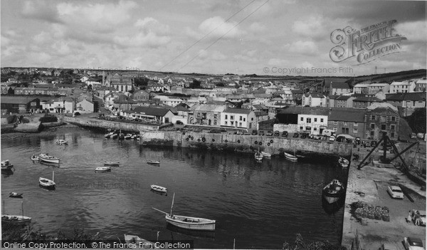 Photo of Porthleven, The Inner Harbour And Fore Street c.1955