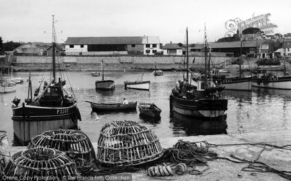 Photo of Porthleven, The Inner Harbour c.1955