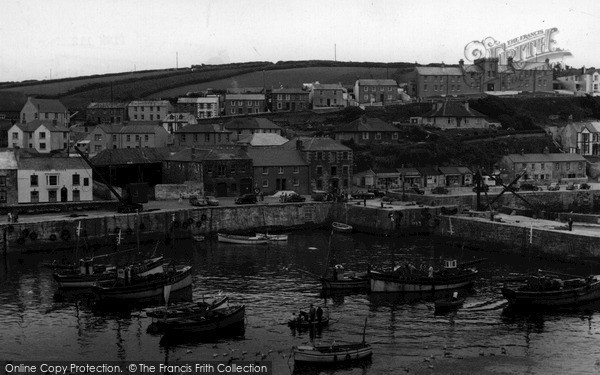 Photo of Porthleven, The Inner Harbour c.1955