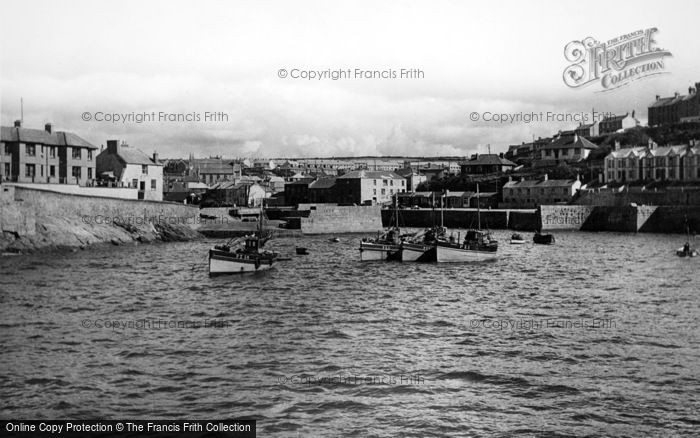 Photo of Porthleven, The Outer Harbour From The Breakwater c.1955
