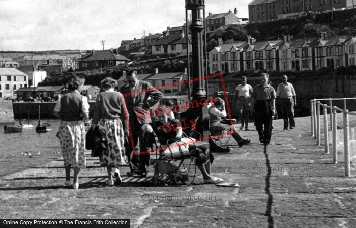 Photo of Porthleven, The Pier c.1955