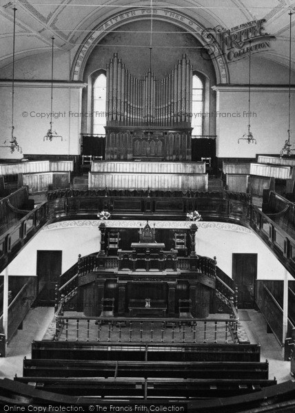Photo of Porthleven, The Wesleyan Church, Interior 1911