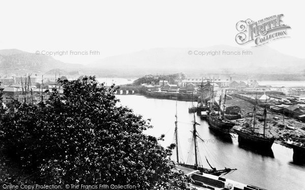 Photo of Porthmadog, From Marine Terrace  1889