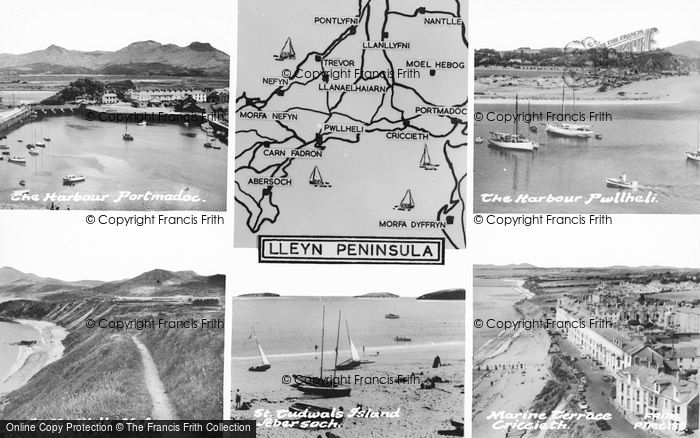 Photo of Porthmadog, Llyn Peninsula Composite c.1960
