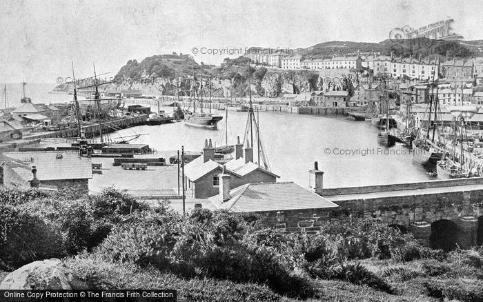 Photo of Porthmadog, The Harbour And Town c.1895