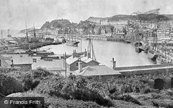 The Harbour And Town c.1895, Porthmadog