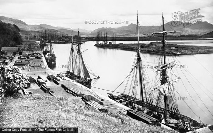 Photo of Porthmadog, The Harbour c.1870