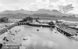 The Harbour Showing Cnicht And The Moelwyns c.1960, Porthmadog