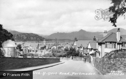 View From Borth-Y-Gest Road c.1955, Porthmadog