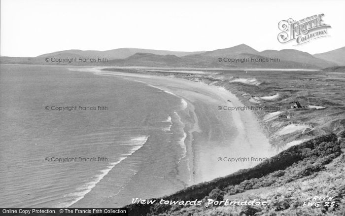 Photo of Porthmadog, View From Llandanwg c.1960