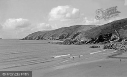 Cliffs And Gull Rock c.1955, Portholland