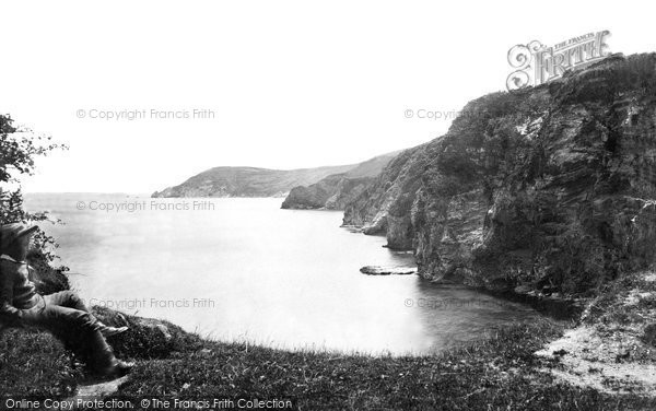 Photo of Porthpean, Cliffs And Blackhead c.1884