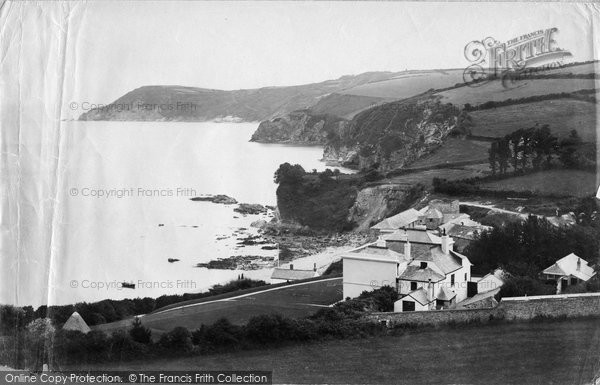 Photo of Porthpean, The Bay c.1884