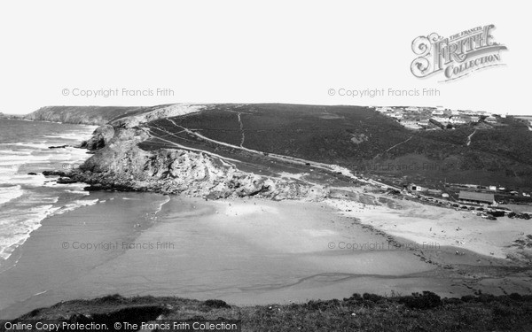 Photo of Porthtowan, Beach And East Cliff c.1960