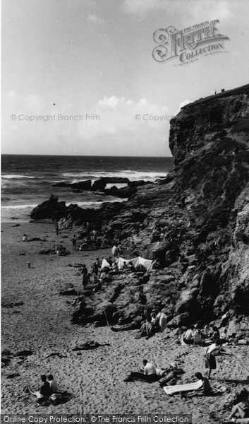 Photo of Porthtowan, Beach And Rocks c.1960