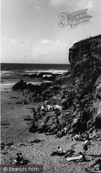 Beach And Rocks c.1960, Porthtowan