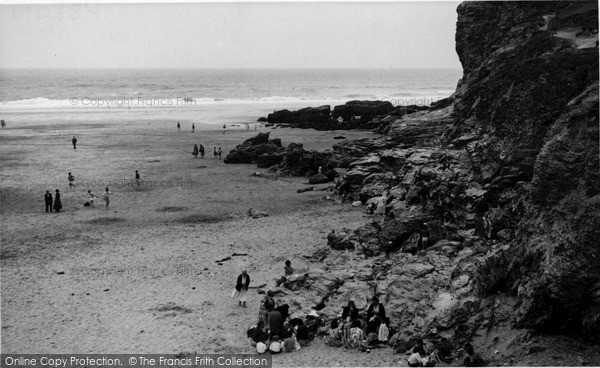 Photo of Porthtowan, Beach c.1950