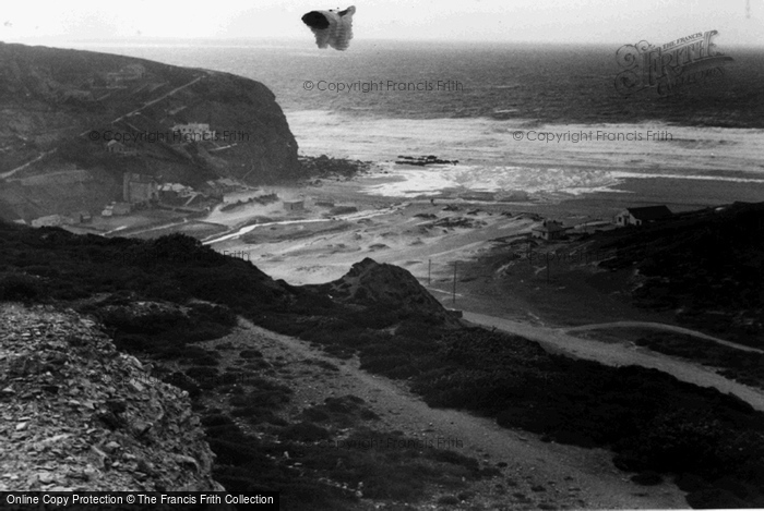 Porthtowan, Beach c1955 Photo of Porthtowan, Beach c.1955