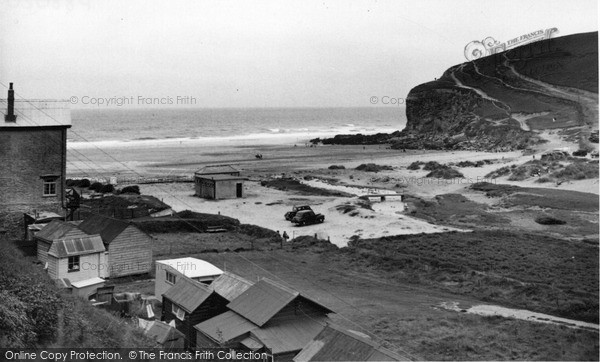 Photo of Porthtowan, Beach c.1955