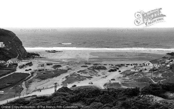 Photo of Porthtowan, Beach c.1955