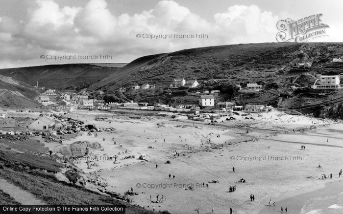 Porthtowan, Beach c1955 Photo of Porthtowan, Beach c.1955