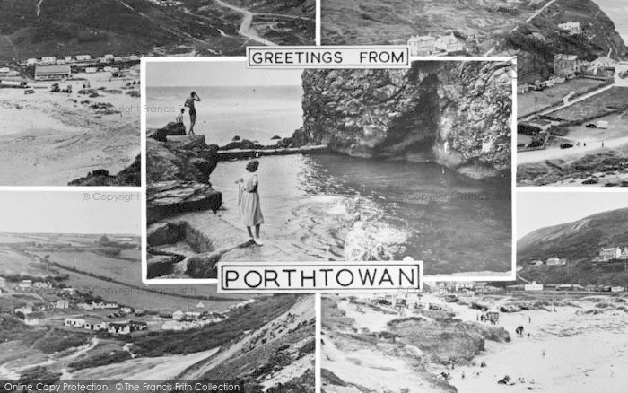 Photo of Porthtowan, Composite c.1955