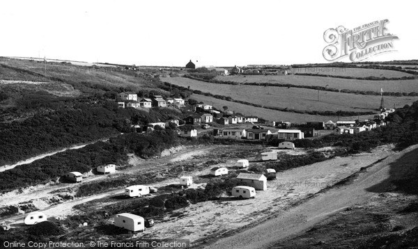 Photo of Porthtowan, The East Cliff Caravan Park c.1955