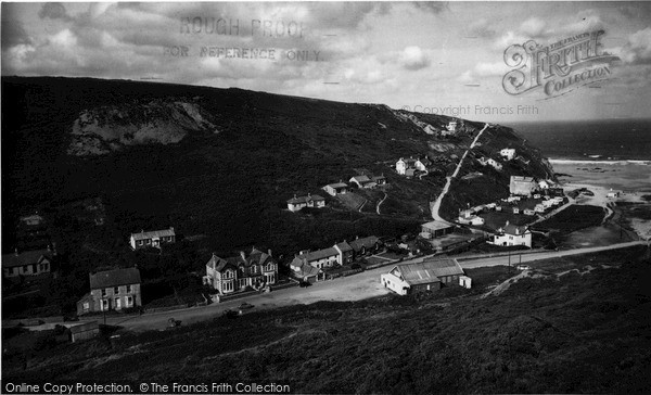 Photo of Porthtowan, West Cliff And Sands c.1955