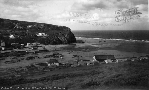 Photo of Porthtowan, West Cliff And Sands c.1955